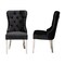 Baxton Studio Honora Contemporary Glam and Luxe Black Velvet Fabric and Silver Metal 2Piece Dining Chair Set 221-2PC-12909-ZORO - alternate 6